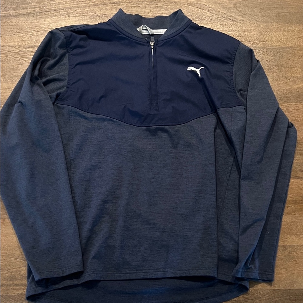 Puma Cloudspun golf quarter zip. Navy. Mens Medium. Like new!